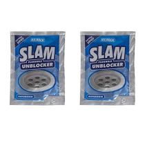 Kilrock Slam Bathroom Plughole Unblocker Sachet 80gm x 2