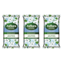 Zoflora Biodegradable Linen Fresh Multi-Surface Disinfectant Wipes 70 - Pack of 3