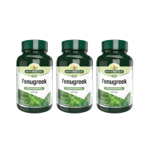 Natures Aid Fenugreek 500mg High Strength Supplement 90 Capsules - Pack of 3
