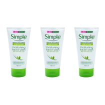 Simple Kind to Skin Moisturising Facial Wash 150 ML - Pack of 3