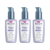 Biore Hydrate & Glow Moisturiser 100ml - Pack of 3