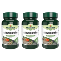 Natures Aid Ashwagandha 5000mg 30 Capsules - Pack of 3