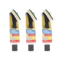 Dishmatic Sponge Fillable Handle (Assorted Colours) - Pack of 3