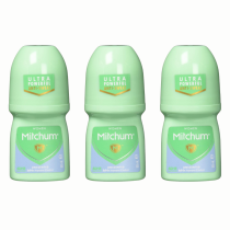 Mitchum Women Unperfumed Roll-On Antiperspirant 50ml - Pack of 3