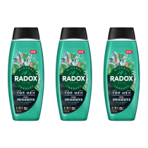 Radox Feel Invigorated Men’s Shower Gel 450ml - Pack of 3