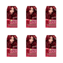 Garnier Color Sensation 6.60 Intense Ruby Red Hair Dye - Pack of 6