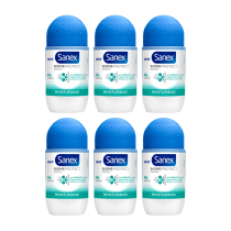 Sanex Biome Protect Dermo Moisturising Roll‑On Deodorant 50ml - Pack of 6