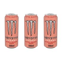 Monster Energy Drink Ultra Peachy Keen 500 ML - Pack of 3