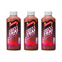 Crucials Sweet Chilli Sauce Thai Style Spicy & Fruity 500ml - Pack of 3
