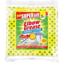 Elbow Grease Super Size Power Cloths with Scrub Dots pack of 3
