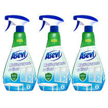 Asevi Multi-Purpose Glass & Window Cleaner Spray 750ml - Pack of 3