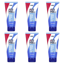 VO5 Mega Hold 24h Control Hair Styling Gel 200ml - Pack of 6