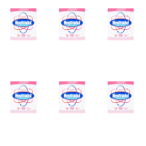 Neutradol Fresh Pink Gel Odour Deodourizer 135ml pot on a bathroom shelf
