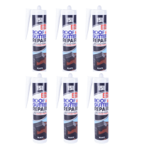 151 Black Roof & Gutter Waterproof Sealant for Repairs 400ML - Pack of 6