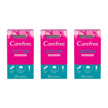 Carefree Cotton Pantyliners Fresh Scent 20 Pack - Pack of 3