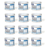 151 Coatings Radiator Enamel White Gloss Paint 180ML - Pack of 12