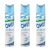 Oust Odour Eliminator Clean Scent Air Freshener Spray 300ml - Pack of 3