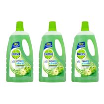 Dettol Power & Fresh Multi Purpose Cleaner Green Apple 1L - Pack of 3