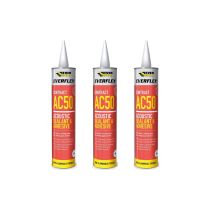 Everbuild Everflex AC50 Acoustic Sealant and Adhesive White 380ml cartridge
