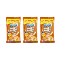 Duzzit Wood Floor Wipes Fresh Lemon 24 Wipes - Pack of 3