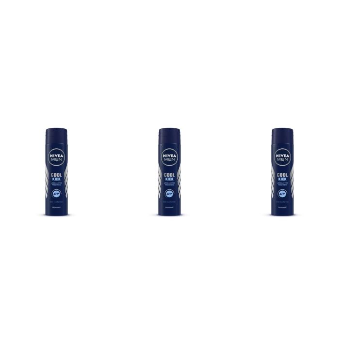 Nivea Men Cool Kick Anti Perspirant Deodorant 150ml - Pack of 3