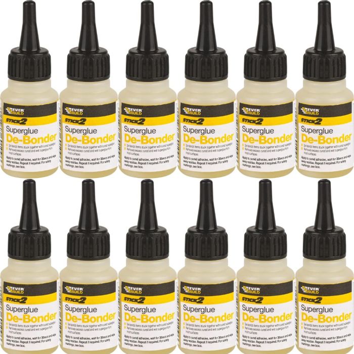 Everbuild Stick 2 SuperGlue De-Bonder 20ML - Pack of 12