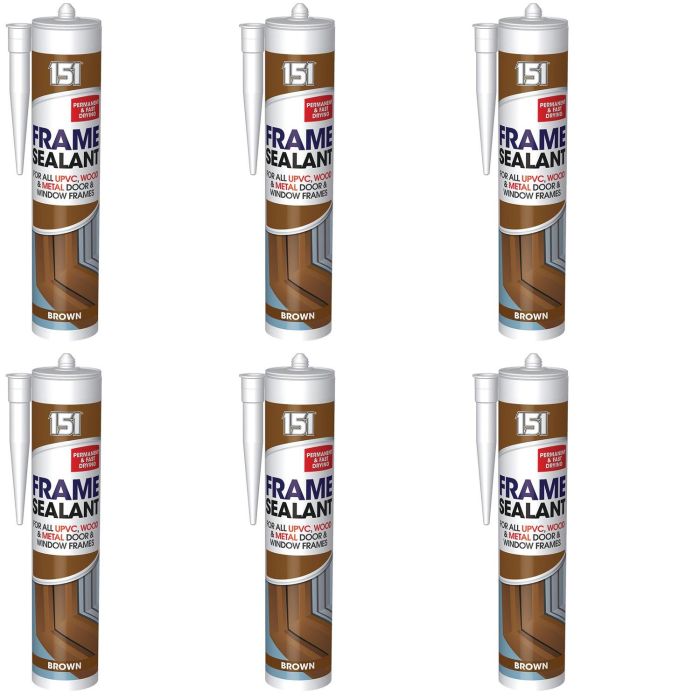 151 Brown Frame Sealant For Permanent and Fast Drying 280ML - Pack of 6