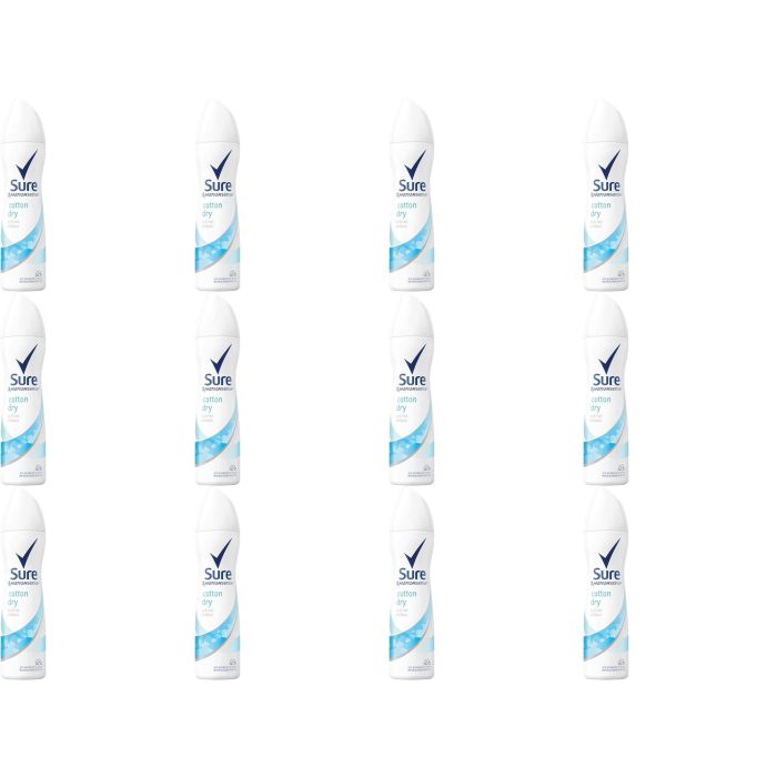 Sure Motion Sense Women Cotton Dry Deodorant 150ml - Pack of 12