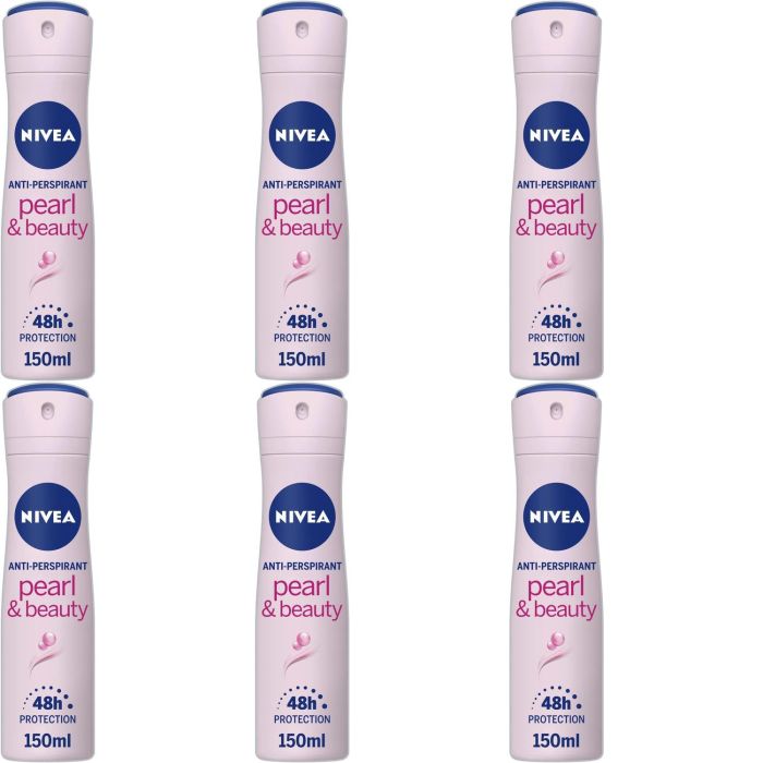 Nivea Pearl and Beauty Deodorant 150ml - Pack of 6
