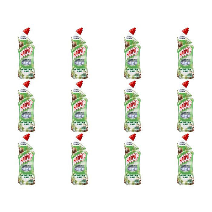 Harpic Active Fresh Toilet Cleaning Gel Mountain Pine 750ml - Pack of 12
