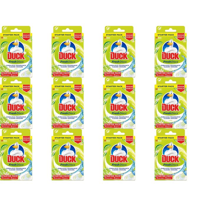 Toilet Duck Fresh Disc Clear Odours Gel Lime 36ml - Pack of 12