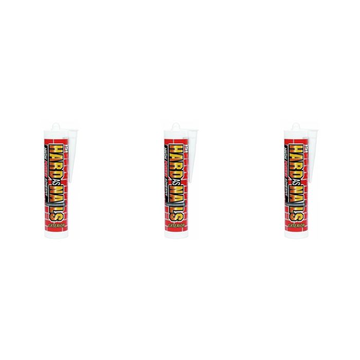 151 Hard As Nails Exterior High Power Adhesive Cartridge 280ml - Pack of 3