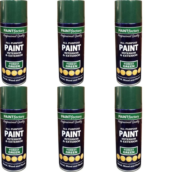 Paint Factory All Purpose Forest Green 400ml - Pack of 6
