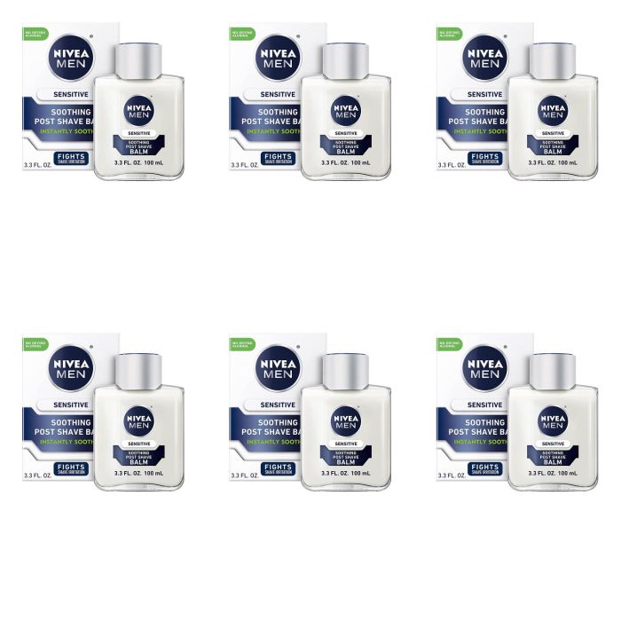 Nivea Men After Shave Balm Sensitive 100ml - Pack of 6