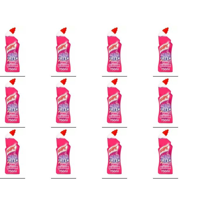 Harpic Active Fresh Pink Blossom 750ml - Pack of 12
