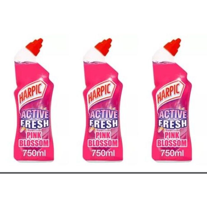 Harpic Active Fresh Pink Blossom 750ml - Pack of 3