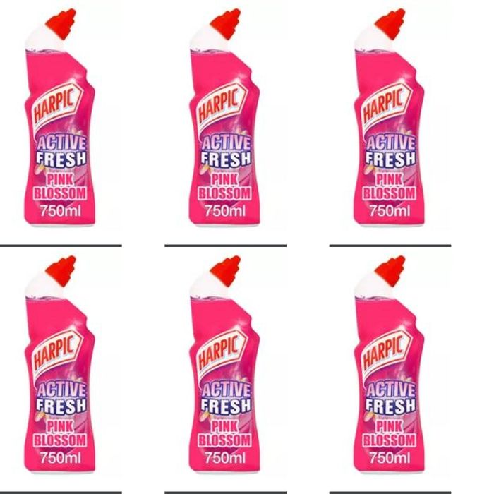 Harpic Active Fresh Pink Blossom 750ml - Pack of 6
