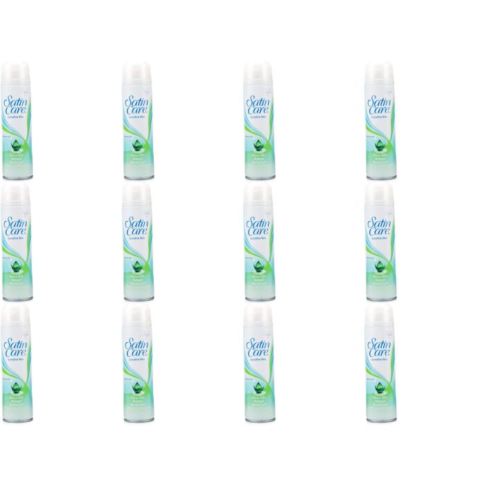 Gillette Satin Care Sensitive Skin Shaving Gel 200ml - Pack of 12