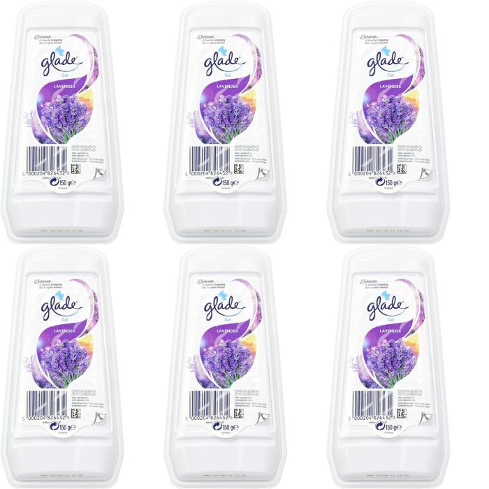 Glade Breeze Solid Gel Air Freshener Lavender Jasmine 150g - Pack of 6