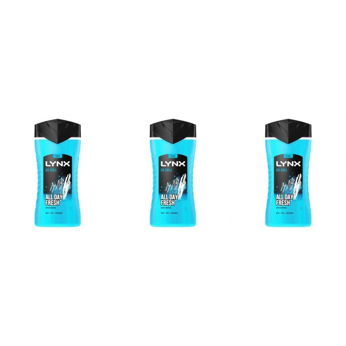 Lynx Ice Chillower Gel 250ml - Pack of 3