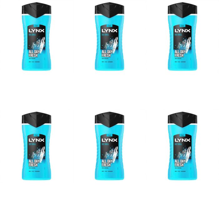 Lynx Ice Chillower Gel 250ml - Pack of 6