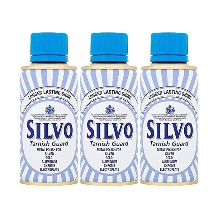 Silvo Tarnish Guard Liquid Metal Polish 175ml - Pack of 3