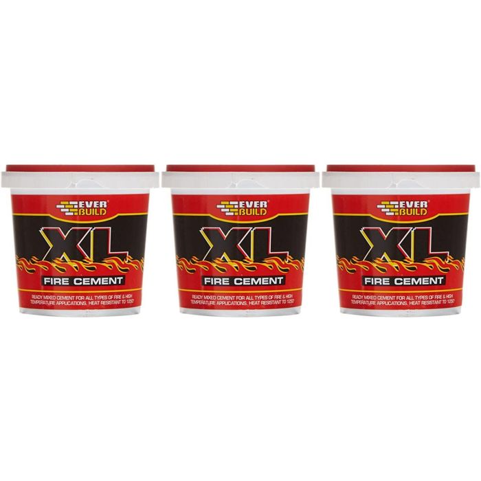 Everbuild XL Fire Cement Buff 1 kg - Pack of 3