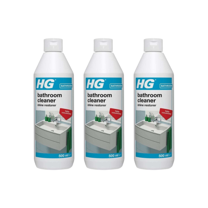 HG Bathroom Cleaner Shine Restorer 500ml - Pack of 3