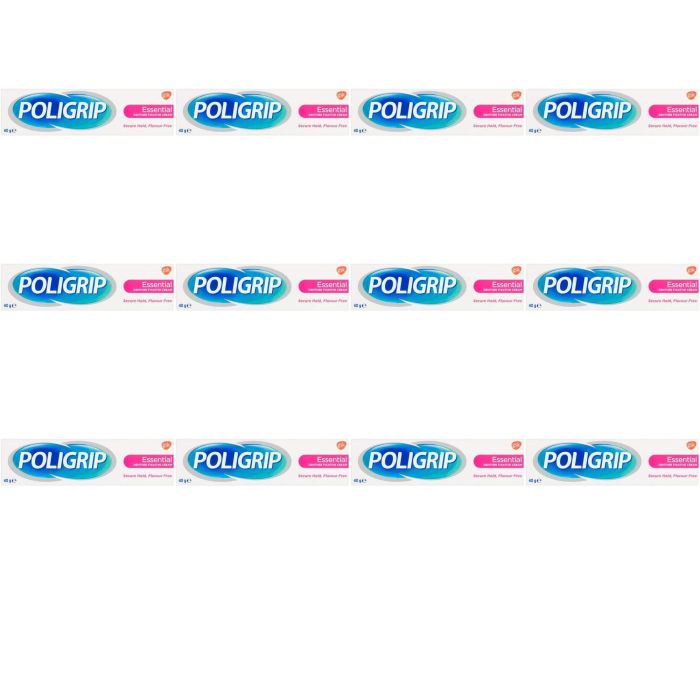 Poligrip Flavour Free Essential 40g - Pack of 12