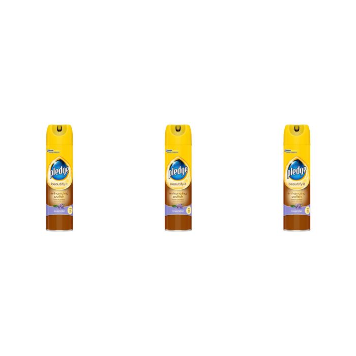 Pledge Enhancing Wood Polish Spray Lavender 250ML - Pack of 3