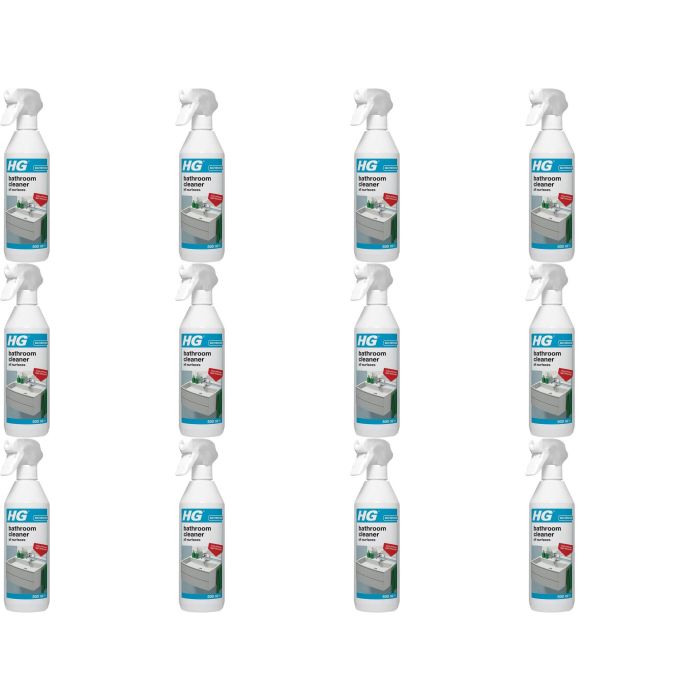 HG Bathroom Cleaner All Surfaces 500ml Spray - Pack of 12