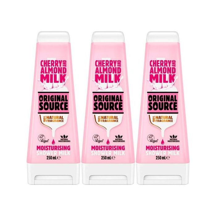 Original Source Cherry & Almond Shower Milk 250ml - Pack of 3