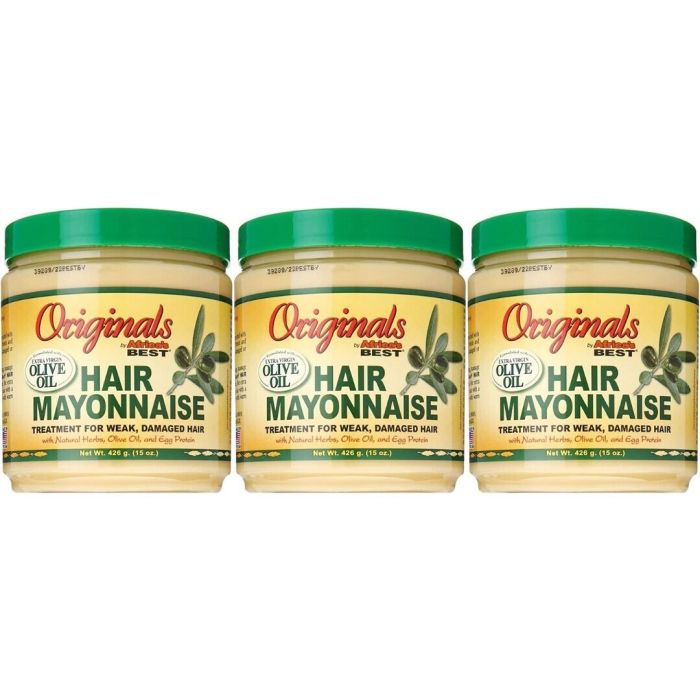 Originals by Africa's Best Hair Mayonnaise with Olive Oil 426g - Pack of 3