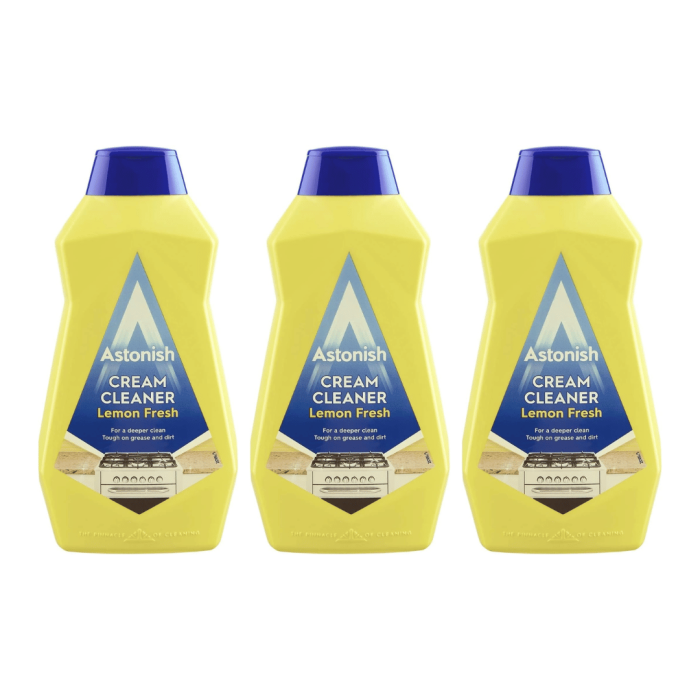 Astonish Cream Cleaner Lemon Fresh 500ml - Pack of 3